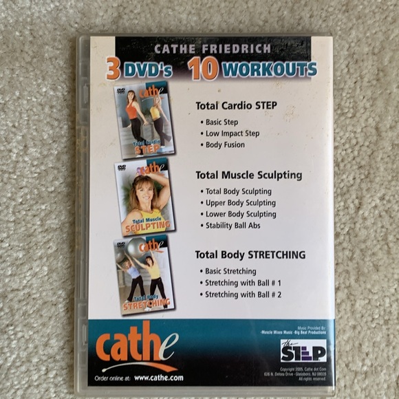 Cathe Friedrich Workout, Set of 3 DVDs with 10 Workouts - Picture 7 of 11